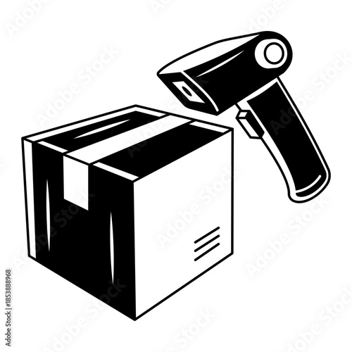 A hand drawn style illustration showing a shopping app
