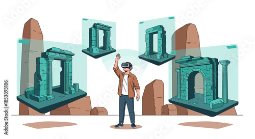 Exploring ancient worlds: A virtual reality journey through ruins and historical sites