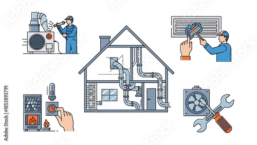 Heating repair and maintenance services for homes and businesses