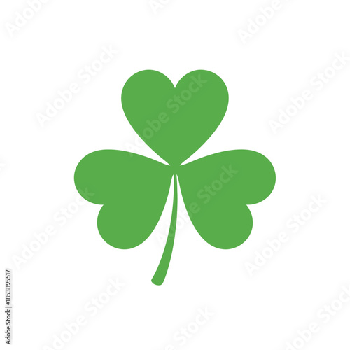 Green Shamrock Symbol A Classic Emblem of Irish Heritage.