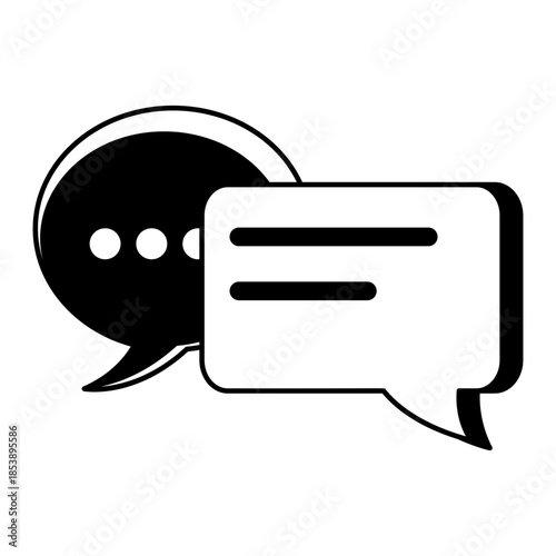 A doodle style illustration showing review mail
