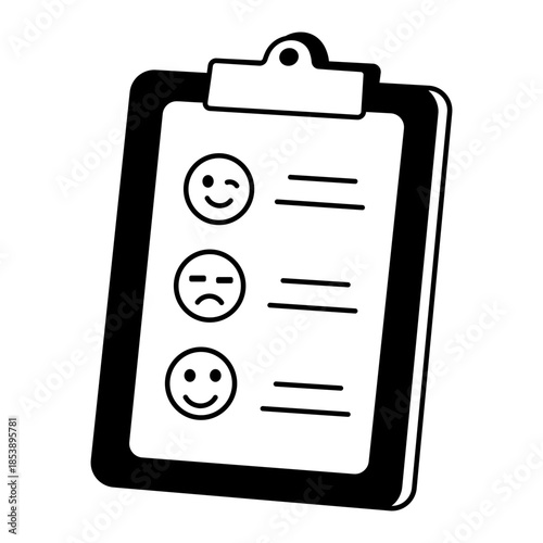 A doodle style illustration showing review mail
