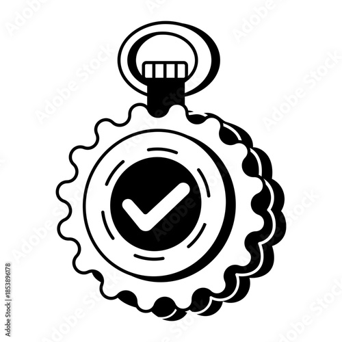 A doodle style illustration showing review mail
