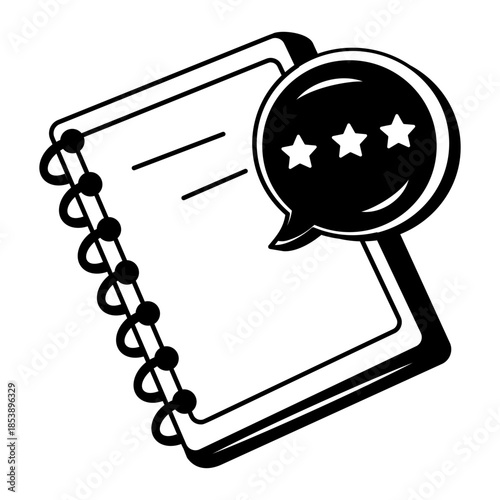 A doodle style illustration showing review mail
