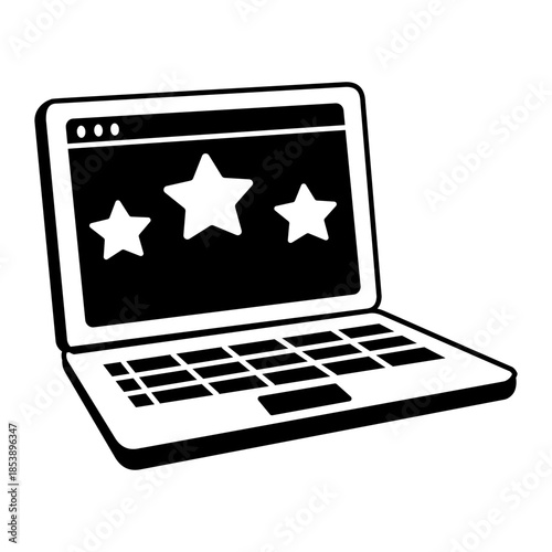 A doodle style illustration showing review mail
