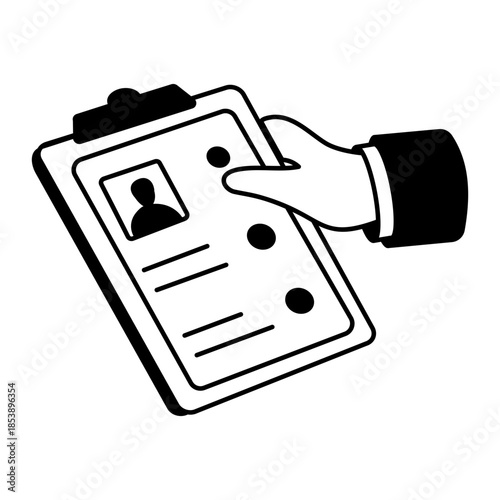 A doodle style illustration showing review mail
