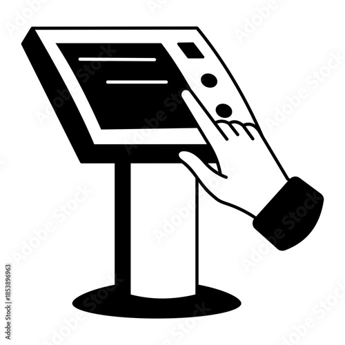 A doodle style illustration showing review mail
