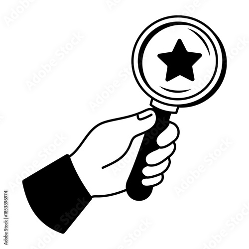 A doodle style illustration showing review mail
