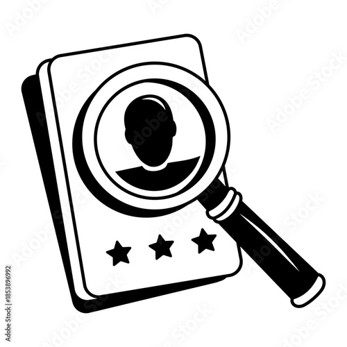 A doodle style illustration showing review mail
