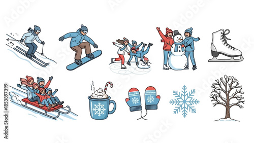 Winter sports and activities for a fun family day outdoors