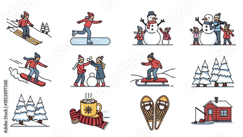 Vibrant winter activities for a fun family day outdoors