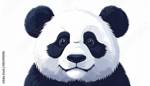 パンダのイラスト, AI生成画像