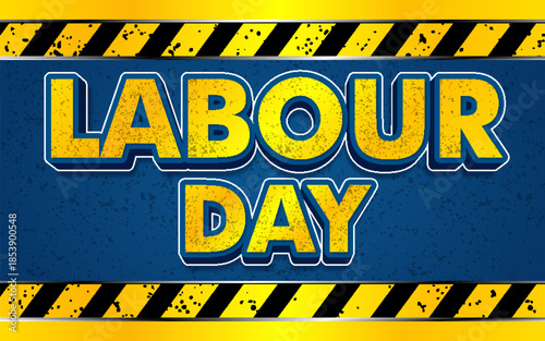 labor day worker event construction site style editable text effect font style template typography
