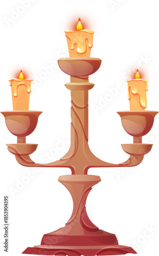 Lit Candelabra