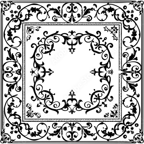 black and white frame