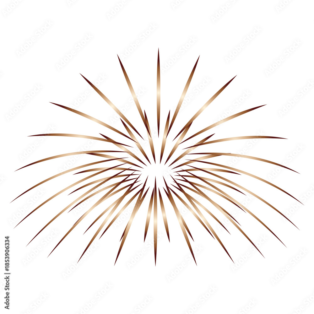 Obraz premium Festive fireworks icon. Vector EPS 10/AI