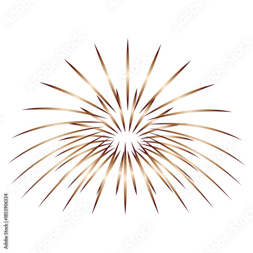 Festive fireworks icon. Vector EPS 10/AI