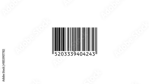 Barcode with number sequence