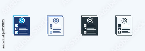 Clinical Outcomes Multiple Style Icon Collection