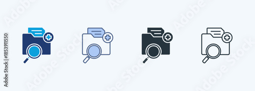 Research Document Multiple Style Icon Collection