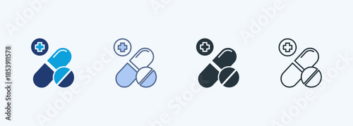 Placebo Pill Multiple Style Icon Collection