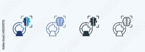 Brain Scan Multiple Style Icon Collection