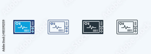 Heartbeat Monitor Multiple Style Icon Collection