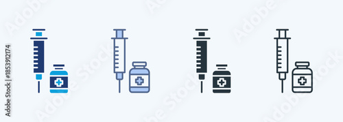Syringe Multiple Style Icon Collection