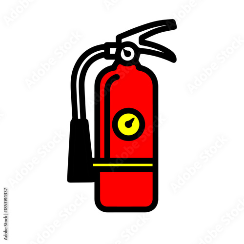 Wallpaper Mural silhoette of a fire extinguisher Torontodigital.ca