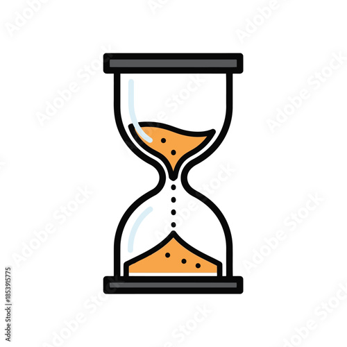 Time passing hourglass