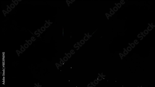 A stunning video of fireworks exploding in a dark sky with a rainbow prism filter. This creative display features colorful light refraction and vibrant spectral patterns for festive celebrations.