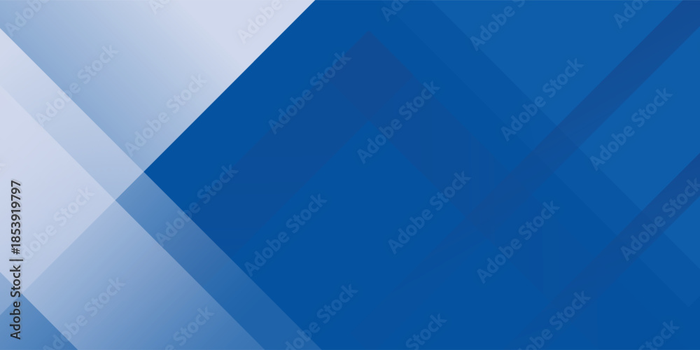 Fototapeta premium Abstract bacgkround blue and white gradient. Modern blue abstract rectangle box lines background for presentation design, banner, brocure, and business card