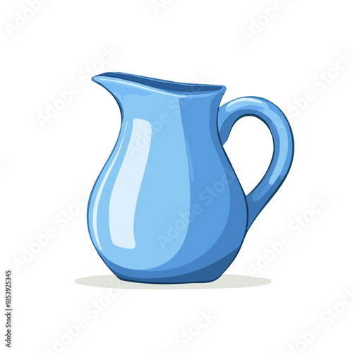 Simple icon, A Minimalistic 2D flat icon featuring a pitcher jug set, clean vector design, illustration style, isolated on a white background, and modern elements in vector and EPS format.