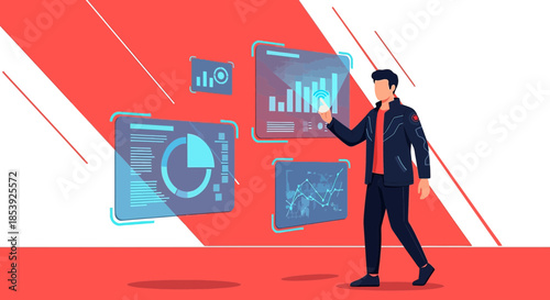 Data-driven insights visualized through interactive interfaces for advanced analytics and monitoring