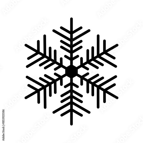 Snowflake icon vector illustration