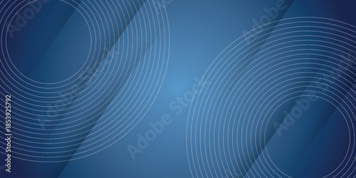 Dark blue abstract background with modern and futuristic circle shapes and scratch effects. Blue shiny stripes background concept for covers, brochures, presentations, certificates, websites. VOL. 2