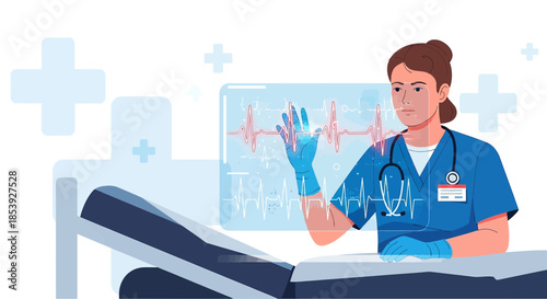 Dedicated medical professional examining patient data for precision treatment management