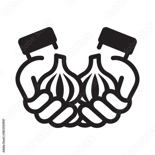 Cupped hands holding a sprout symbolizing growth and nurturing life