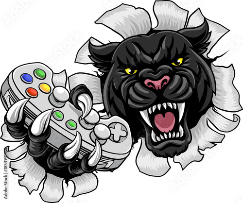 Black panther leopard or ja...
