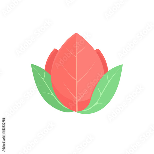 A Simple icon, A Minimalistic 2D flat icon featuring a cabbage set, clean vector design, illustration style, isolated on a white background, and modern elements in vector and EPS format.