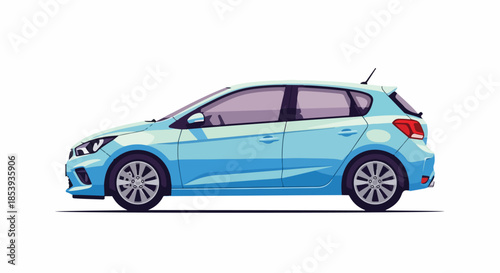 Modern compact hatchback vehicle with dynamic design, perfect for urban travel and daily commutes