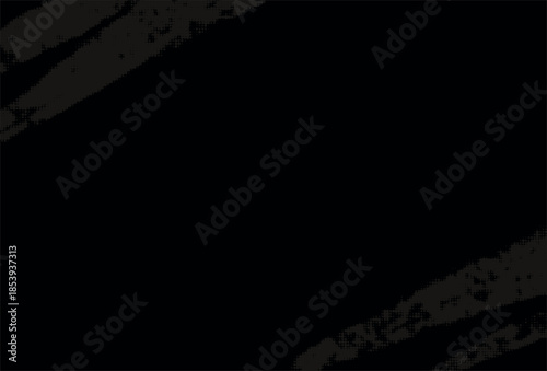 Black Diagonal Halftone Texture Background. Abstract Industrial distressed Pattern with Copy Space. Techno noise backdrop.