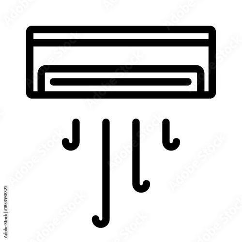 Air conditioner icon vector illustration