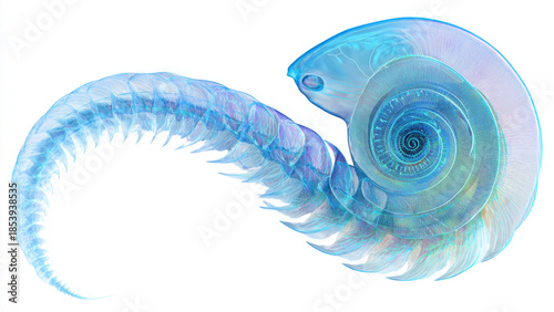Opabinia Illustration on Transparent Background