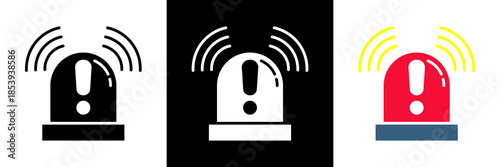 Emergency Icon Set Glyph vector Illustration