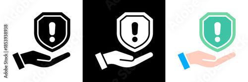 Safety Icon Set Glyph vector Illustration
