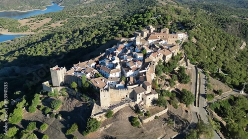 White village of Castillo de Castellar de la Frontera, Spain