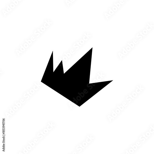 origami crane vector illustration