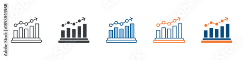 Metrics Icon Set Multiple Style Collection 