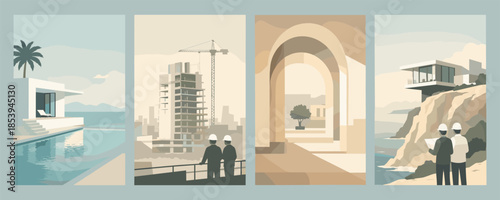 architecture, the process of creating buildings from concept to completion, with a focus on luxury coastal real estate.